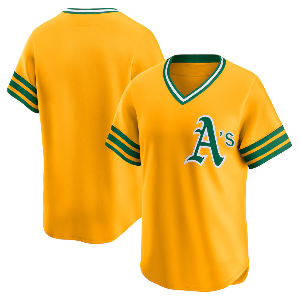 Oakland Athletics Gold BFRAILEY Cooperstown Collection Limited Jersey