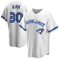 Toronto Blue Jays #30 Alejandro Kirk White BFRAILEY Home Cooperstown Collection Player Jersey 2