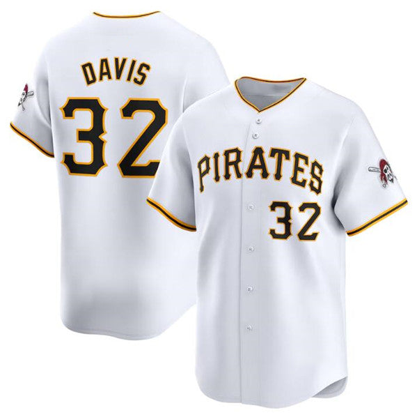 Pittsburgh Pirates #32 Henry Davis White BFRAILEY Home Limited Stitched Jersey