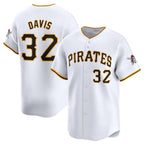 Pittsburgh Pirates #32 Henry Davis White BFRAILEY Home Limited Stitched Jersey