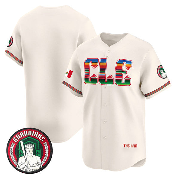 Cleveland Guardians Blank Cream BFRAILEY Mexico Vapor Premier Limited Stitched Jersey