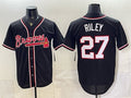 Atlanta Braves #27 Austin Riley 2026 Fashion Replica Black BFRAILEY Out Stitched Jersey