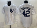 New York Yankees #42 Jackie Robinson White BFRAILEY Stitched Jersey