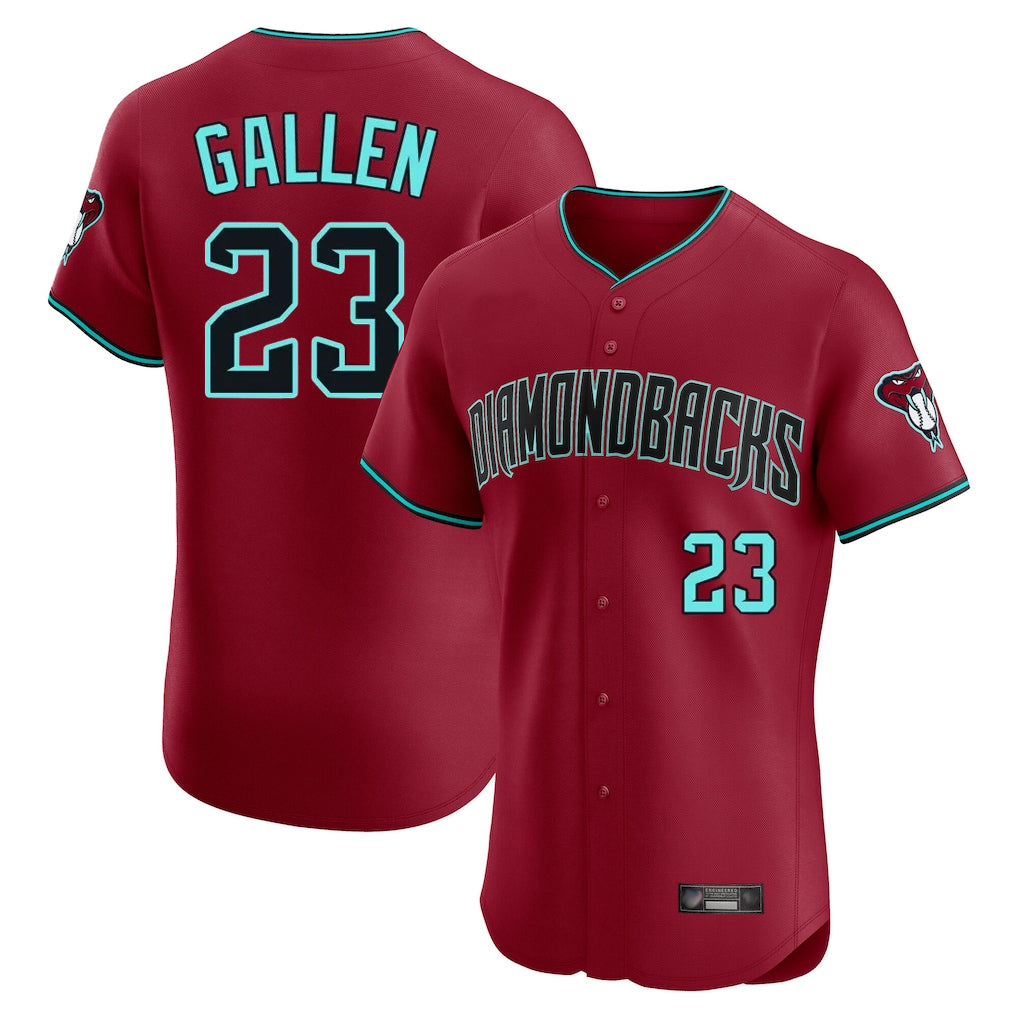 Arizona Diamondbacks #23 Zac Gallen Player Red BFRAILEY Limited Elite Home Game Stitched Jerseys