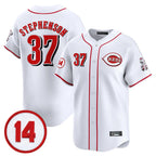 Cincinnati Reds #37 Tyler Stephenson Player White BFRAILEY Vapor Premier Limited Home Stitched Jerseys