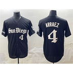 San Diego Padres #4 Luis Arraez Black BFRAILEY Gothic Edition Vapor Limited Stitched Jersey
