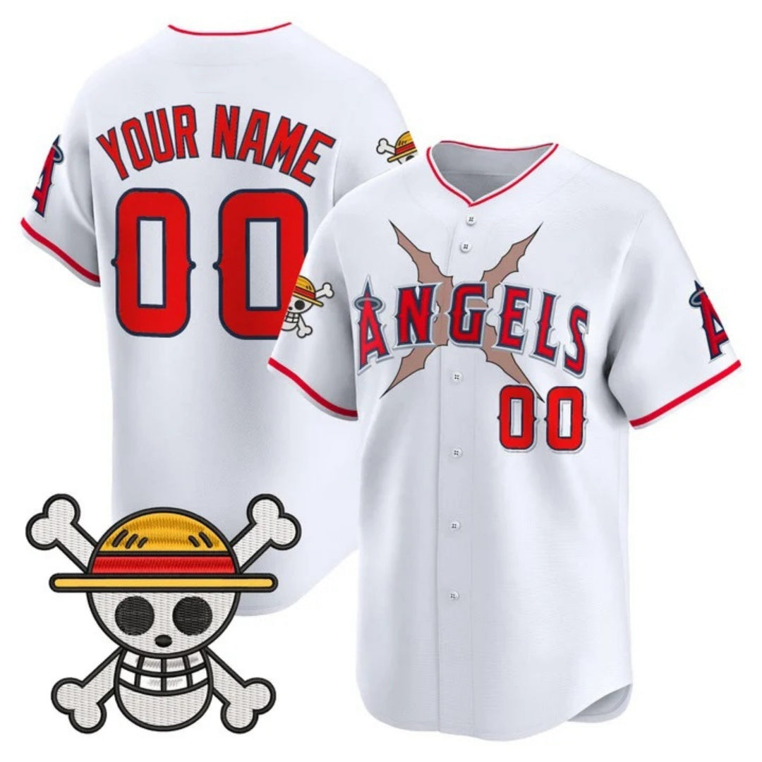 Custom Los Angeles Angels x One Piece White BFRAILEY Vapor Premier Limited Jersey - Stitched