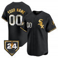 Custom Chicago White Sox 2024 Spring Training Patch Vapor Premier Limited Jersey ¨C All Stitched-Black Gold BFRAILEY