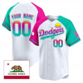 Custom Los Angeles Dodgers 2024 Spring Training Patch Vapor Premier Limited Jersey ¨C All Stitched-Black BFRAILEY