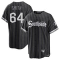 Chicago White Sox #64 Shane Smith Player Black BFRAILEY City Connect Home Game Stitched Jerseys