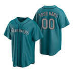 Custom Seattle Mariners Aqua BFRAILEY Stitched Cool Base Jersey