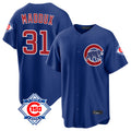 Chicago Cubs #31 Greg Maddux Player Royal BFRAILEY 150th Anniversary Home Game Stitched Jerseys