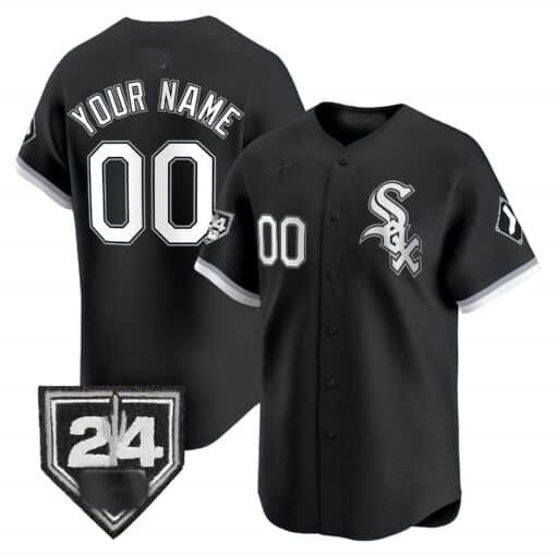 Custom Chicago White Sox 2024 Spring Training Patch Vapor Premier Limited Jersey ¨C Black BFRAILEY
