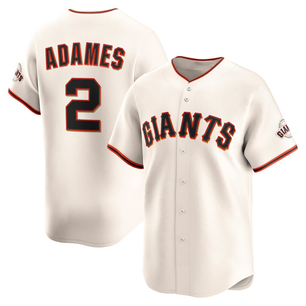 San Francisco Giants #2 Willy Adames Cream BFRAILEY Home Limited Player Jersey
