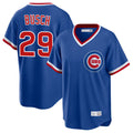 Chicago Cubs #29 Michael Busch Player Royal BFRAILEY T-shirt Cooperstown Collection Limited Stitched Jerseys