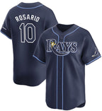 Tampa Bay Rays #10 Amed Rosario Navy BFRAILEY Away Limited Stitched Jersey
