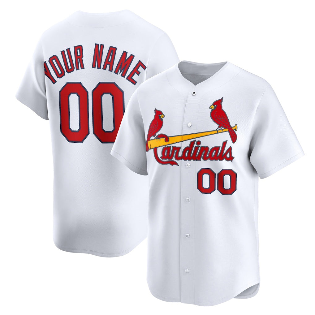 Custom St. Louis Cardinals White BFRAILEY Home Limited Jersey