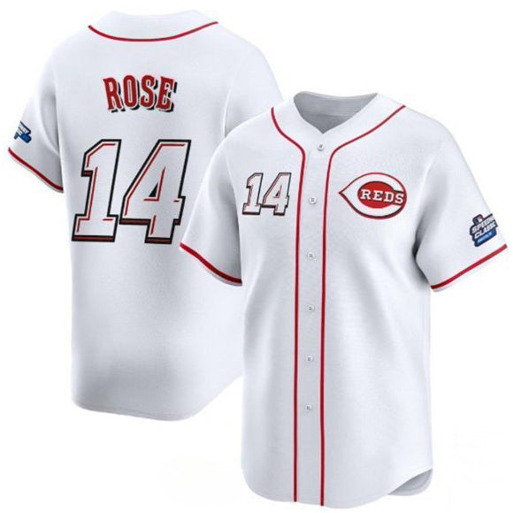 Cincinnati Reds #14 Pete Rose White BFRAILEY 2025 Speedway Classic Home Limited Stitched Jersey