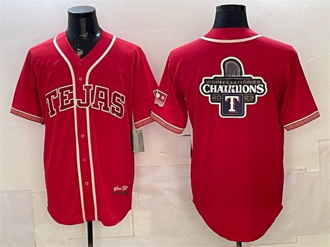 Texas Rangers Team Big Logo Red BFRAILEY 2026 City Connect Stadium Stitched Jerseys