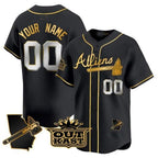 Custom Atlanta Braves Atliens Vapor Premier Limited Jersey V2 ¨C Black BFRAILEY