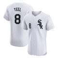 Chicago White Sox #8 Kyle Teel Player White BFRAILEY Stripe Limited Elite Home Stitched Jerseys