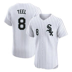 Chicago White Sox #8 Kyle Teel Player White BFRAILEY Stripe Limited Elite Home Stitched Jerseys