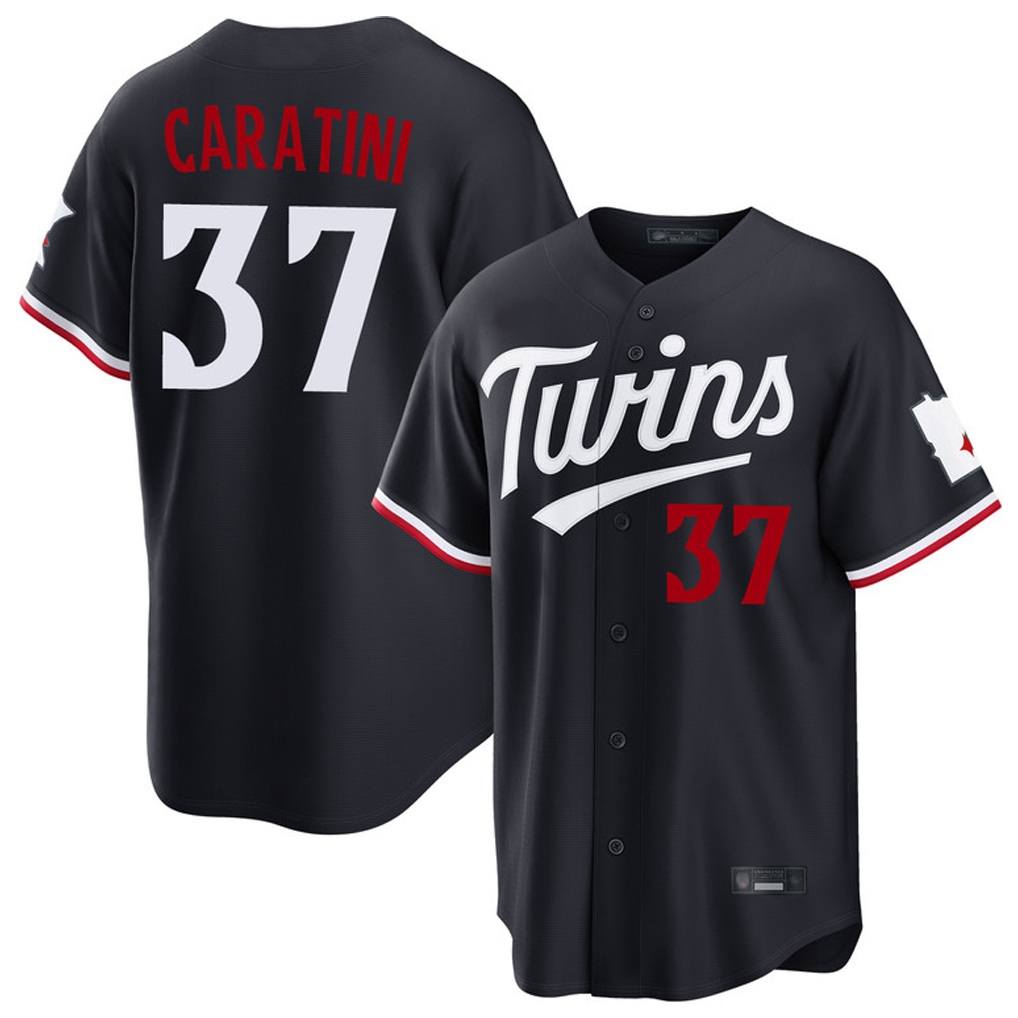 Minnesota Twins #37 Victor Caratini Player Navy BFRAILEYHome Game Stitched Jerseys