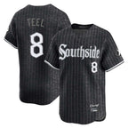 Chicago White Sox #8 Kyle Teel Player Black BFRAILEY City Connect Limited Home Stitched Jerseys