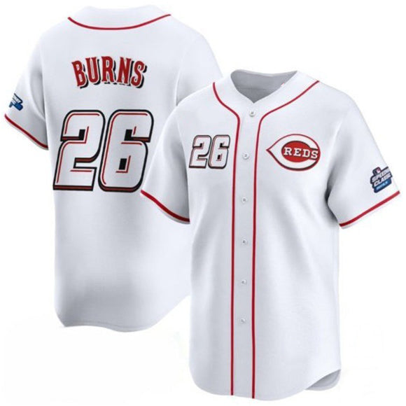 Cincinnati Reds #26 Chase Burns White BFRAILEY 2025 Speedway Classic Home Limited Stitched Jersey