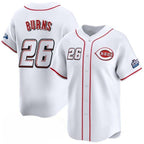 Cincinnati Reds #26 Chase Burns White BFRAILEY 2025 Speedway Classic Home Limited Stitched Jersey