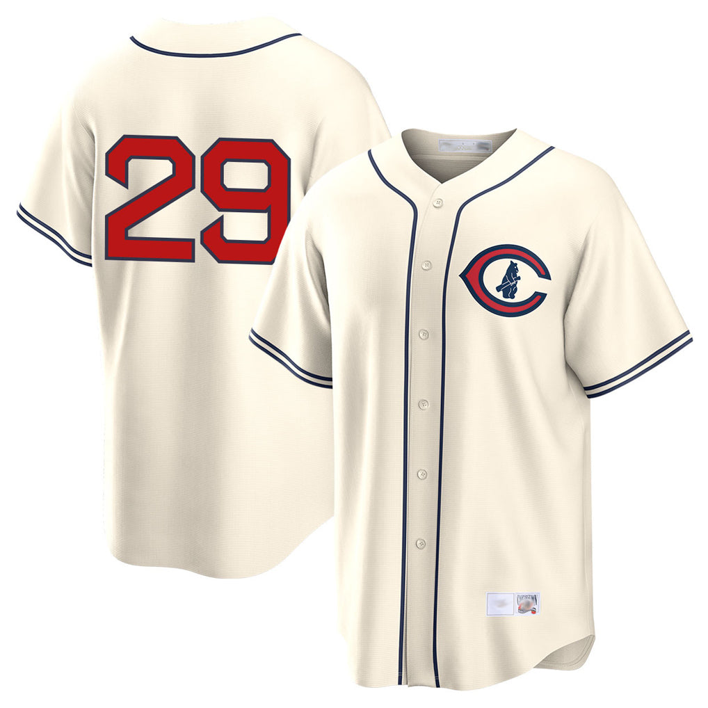 Chicago Cubs #29 Michael Busch Player Cream BFRAILEY Field of Dreams Home Game Stitched Jerseys