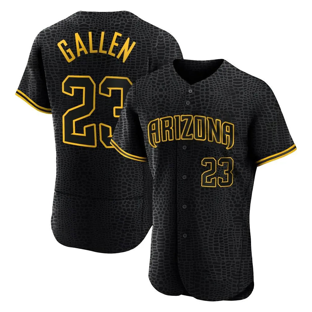 Arizona Diamondbacks #23 Zac Gallen Player Black BFRAILEY Snake Skin City Limited Elite Home Game Stitched Jerseys