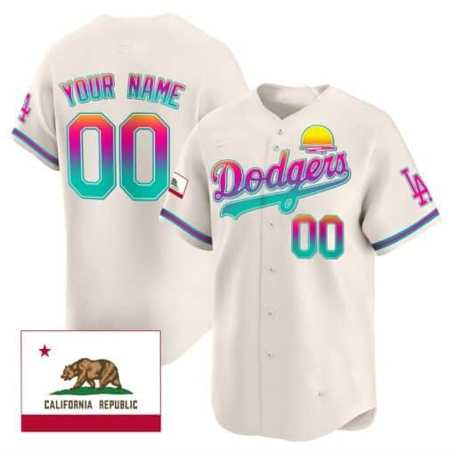 Custom Los Angeles Dodgers 2024 Los Angeles City Style Vapor Premier Limited Jersey ¨C Cream BFRAILEY