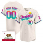 Custom Los Angeles Dodgers 2024 Los Angeles City Style Vapor Premier Limited Jersey ¨C Cream BFRAILEY