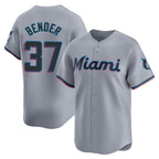 Miami Marlins #37 Anthony Bender Player Gray BFRAILEY Home Limited Stitched Jerseys