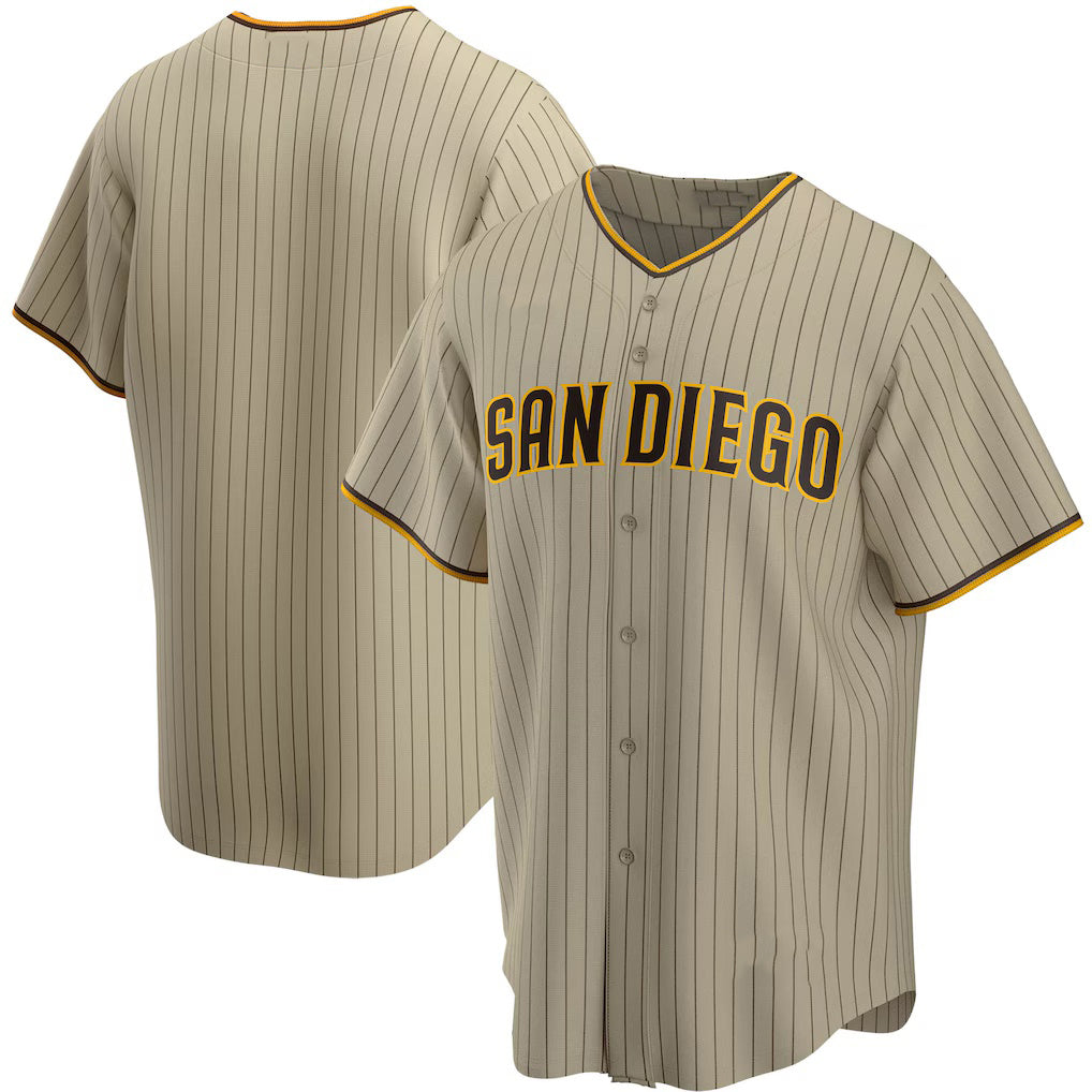 San Diego Padres Tan BFRAILEY Alternate Replica Team Jersey