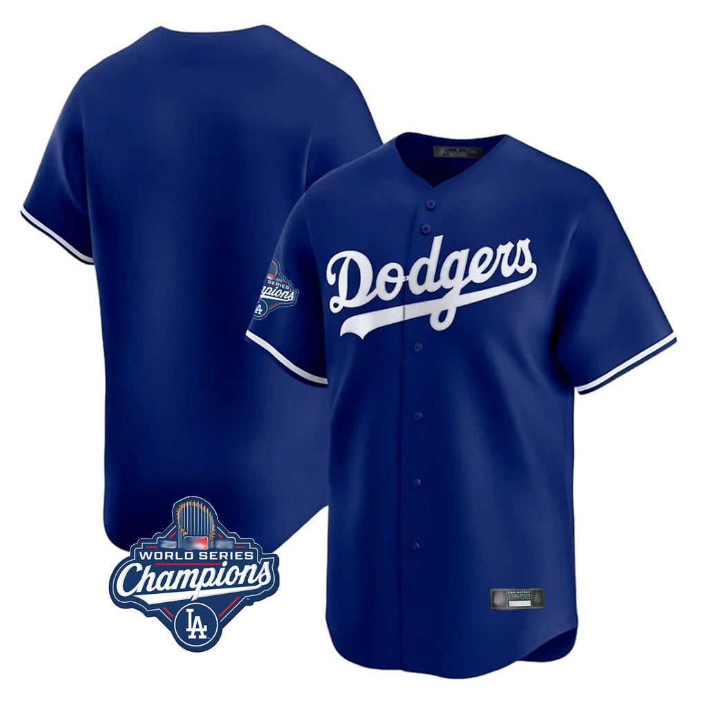 Los Angeles Dodgers Blank Player Royal BFRAILEY Limited Home World Series Meet Stitched Jerseys