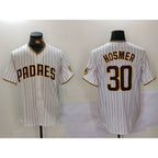 San Diego Padres #30 Eric Hosmer White BFRAILEY Stitched Cool Base Jersey 2