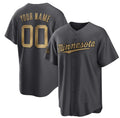 Custom Minnesota Twins Active Player Charcoal BFRAILEY 2022 All-Star Cool Base Stitched Jersey