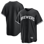 Milwaukee Brewers Blank Player Black BFRAILEY Game Home Stitched Jerseys