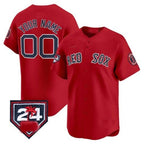 Custom Boston Red Sox 2024 Spring Training Patch Vapor Premier Limited Jersey ¨C Red BFRAILEY