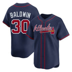 Atlanta Braves #30 Drake Baldwin Player Navy BFRAILEY Limited Home Game Stitched Jerseys