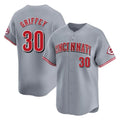 Cincinnati Reds #30 Ken Griffey Player Gray BFRAILEY Home Limited Stitched Jerseys