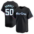 Miami Marlins #50 Agustin Ramirez Player Black BFRAILEY Home Limited Stitched Jerseys