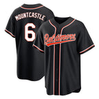 Baltimore Orioles #6 Ryan Mountcastle Player Black BFRAILEY Out Home Game Stitched Jerseys