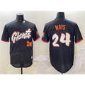 San Francisco Giants #24 Willie Mays Anthracite BFRAILEY 2025 City Connect Limited Stitched Jersey