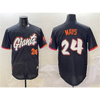 San Francisco Giants #24 Willie Mays Anthracite BFRAILEY 2025 City Connect Limited Stitched Jersey