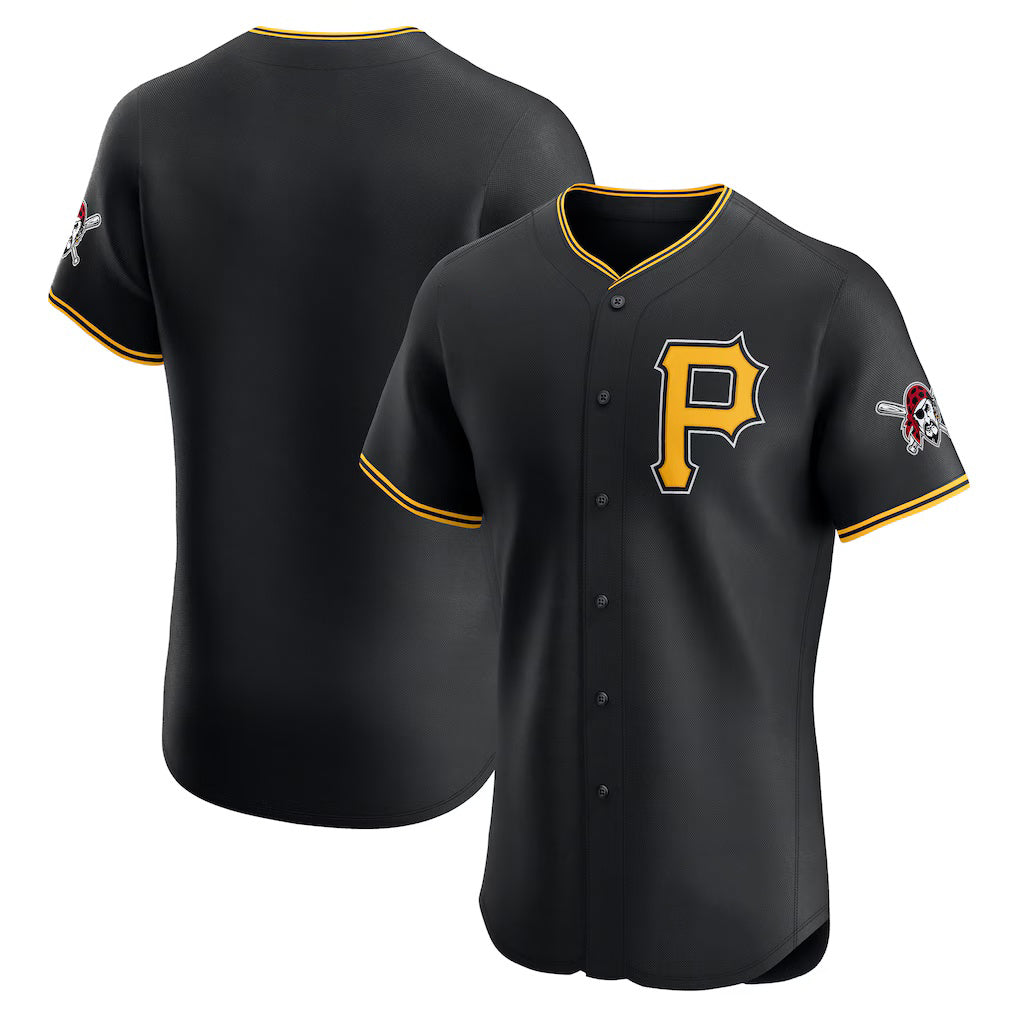 Pittsburgh Pirates Black BFRAILEY Alternate Vapor Premier Elite Patch Jersey