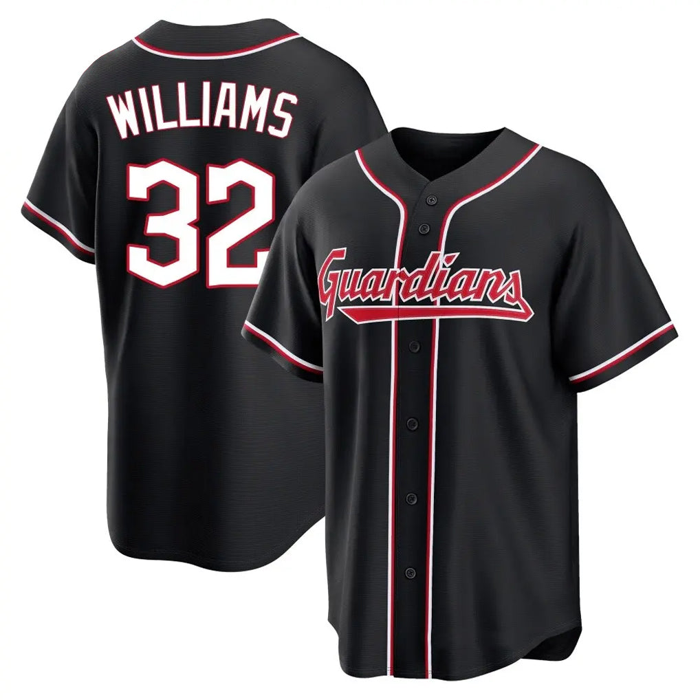 Cleveland Guardians #32 Gavin Williams Player Black BFRAILEY Fashion Out Home Game Stitched Jerseys
