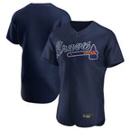 Atlanta Braves Navy BFRAILEY Alternate Limited Elite Home Game Blank Player Stitched Jerseys